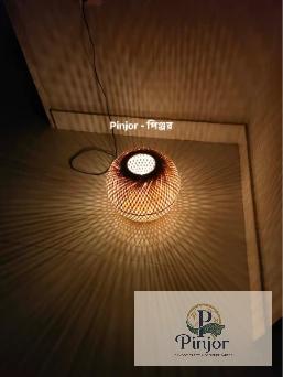 Single Layer Bamboo Ball Hanging Lamp - Image 5